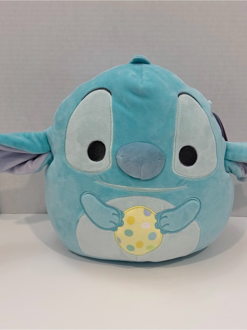 Disney Blue Stitch Plush Holding Polka Dot Ball